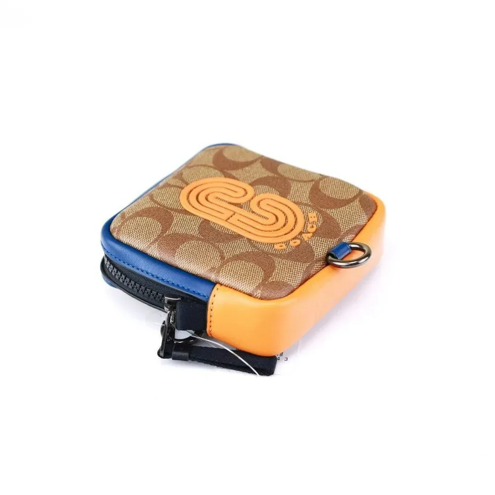NEW Coach Signature PATCH Square Orangizer Card Pouch - Picture 6 of 7